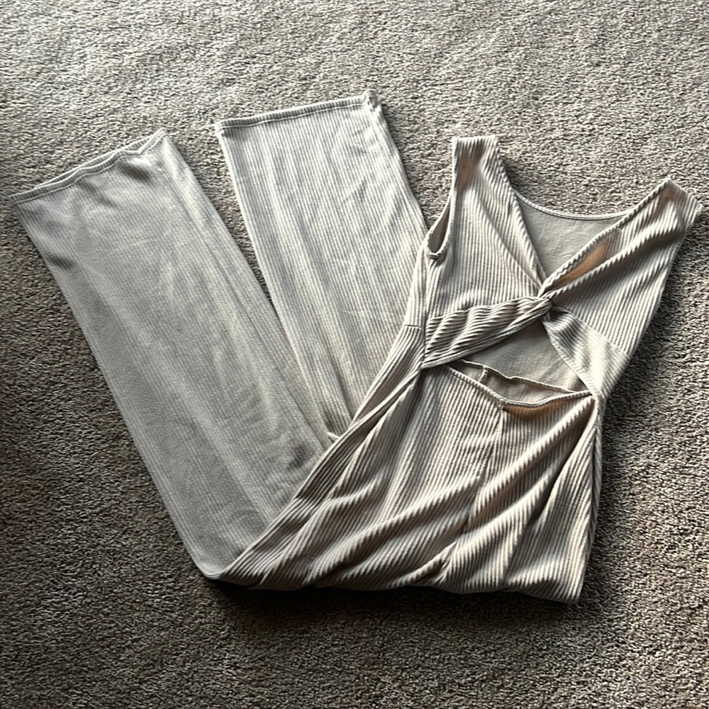 Tan Jump Suit
